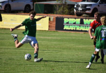 Senior soccer is underway